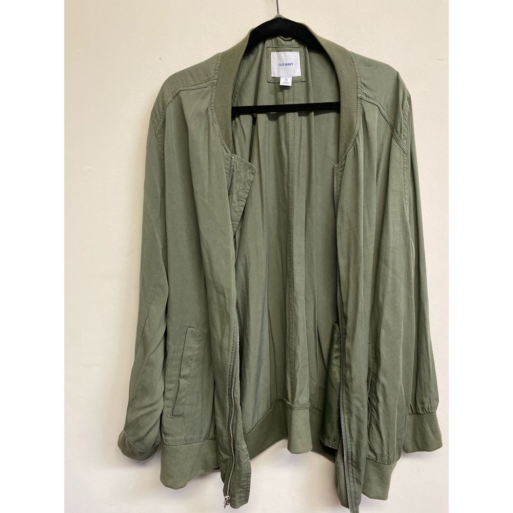 Green bomber jacket